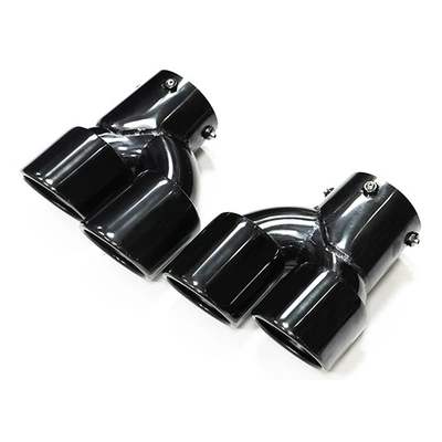 Suitable for car BMW Car muffler - titanium-black-mouth-four-out-1-pair