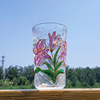 Glossy Japanese crystal with glass, brand wineglass, cup, internet celebrity, hand painting