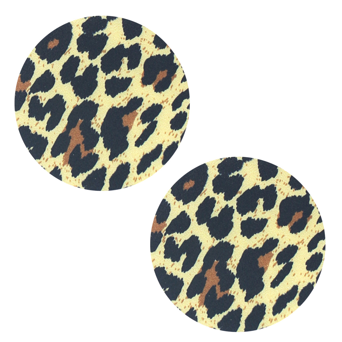 노란색 표범 무늬 [둥근 젖꼭지 가리개]