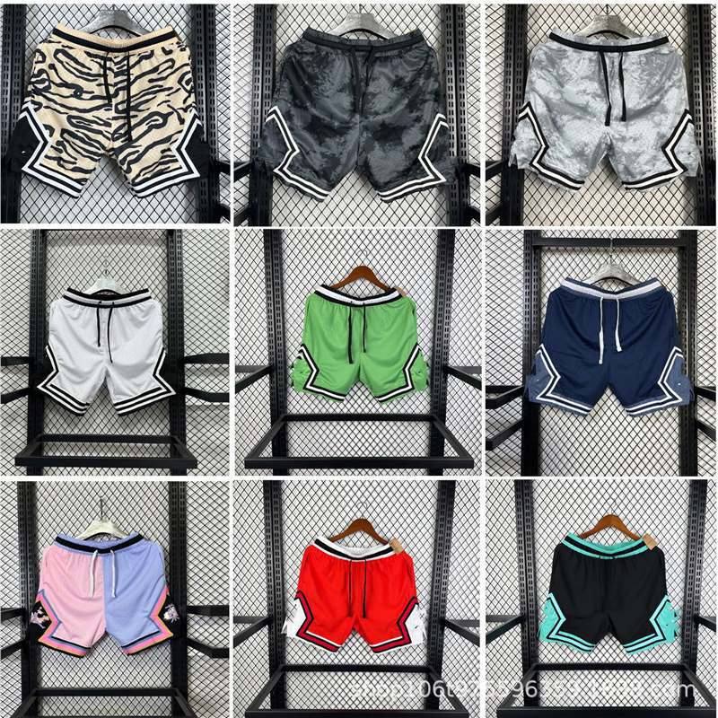 American-Style Knee-Length Mesh Breathable Quick-Dry Versatile Shorts for Fitness, Running, and Basketball