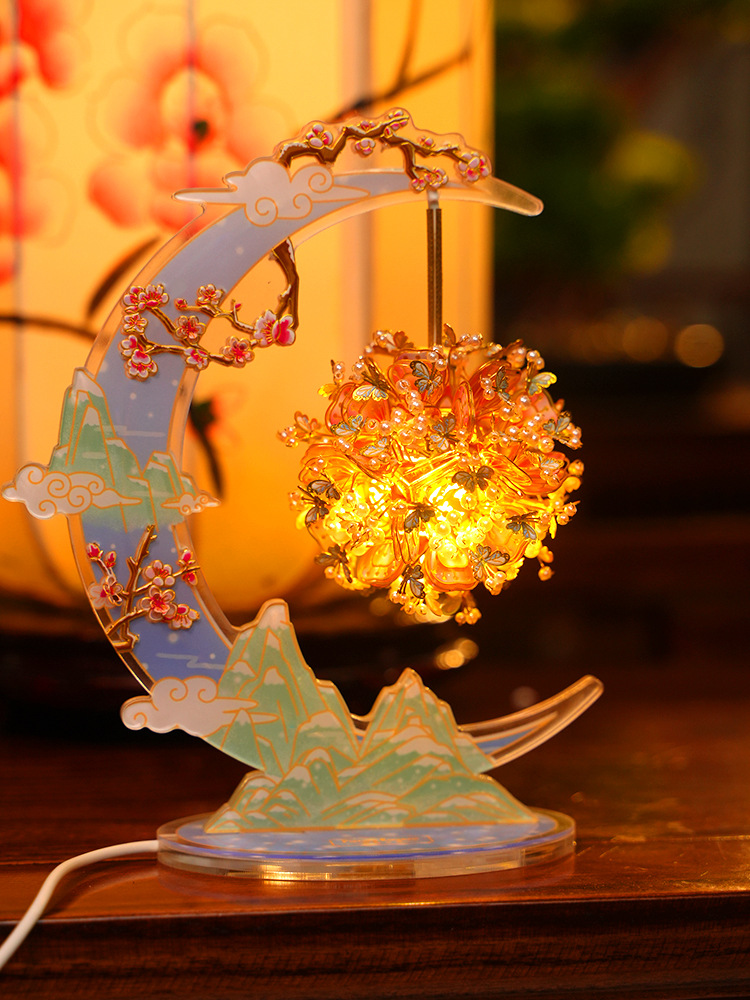 철자 왕국 문 그림자 꽃 밤 빛 3D 입체 퍼즐 금속 조립 모델 DIY 생일 선물 장식품