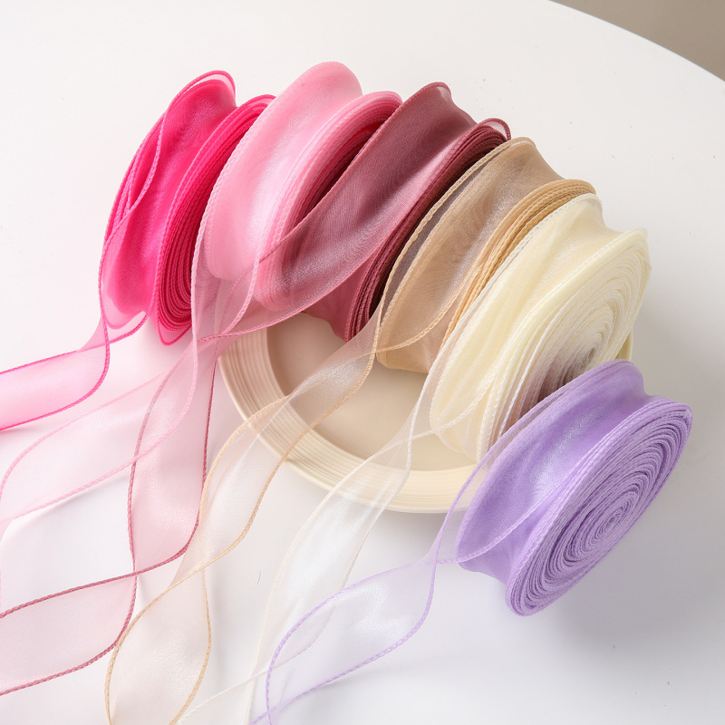 4cm Fishtail Yarn Ribbon Klein Blue Wave Yarn Ribbon Flower Bouquet Cake Bow Accessories Wholesale