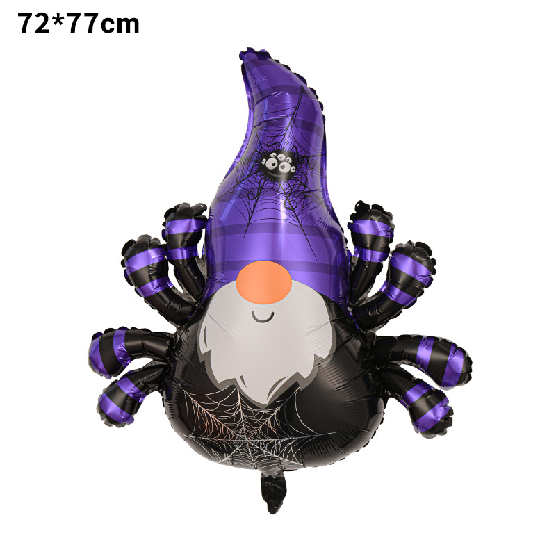 Halloween noche fiesta fantasma forma globo diseño Globo de aluminio de Halloween nuevo gran dibujos animados en forma de calabaza