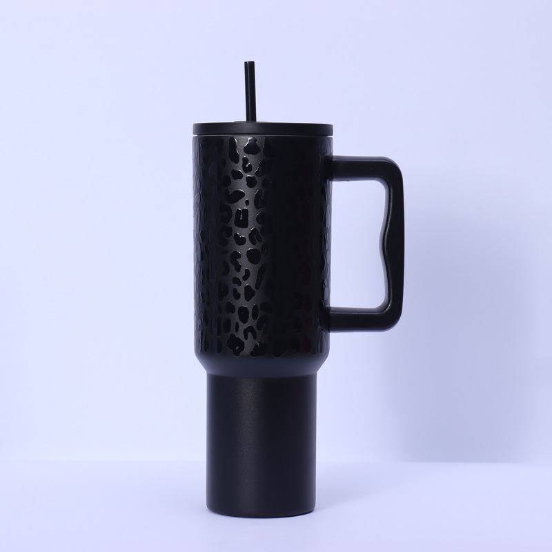 Meoky 40oz 1182ml ハンドル タンブラー ステイン スチール 断熱 V|undefined