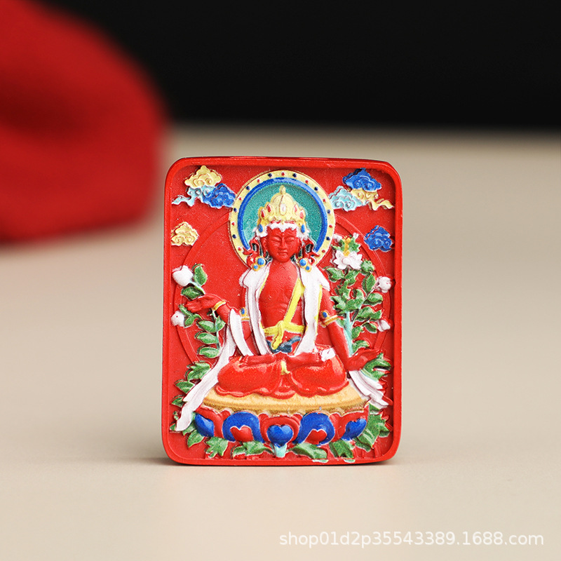 CINNABAR HIGH CONTENT RED SAND 페인팅 8 PATRON DEITY 펜던트 펜던트 12 ZODIAC BENMINGFO 펜던트 남성과 여성