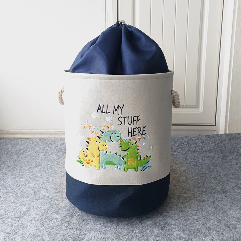 子供のおもちゃはかごの布芸を収納して、赤ちゃんのぬいぐるみの収納かごの漫画の大容量の収納ボックスの桶を厚くします。|undefined