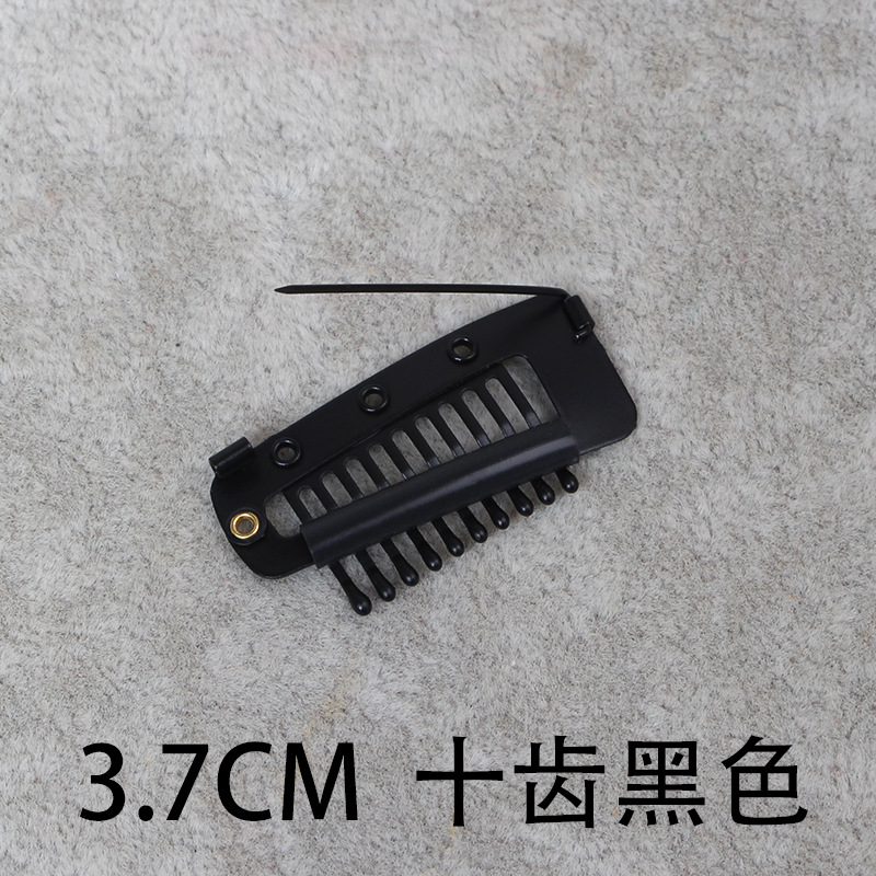 2,8-3,4 CM peluca clip en forma de U extensión del pelo gota de agua BB clip de pelo fetal 8 dientes pelo real accesorios de fijación peine de peluquería