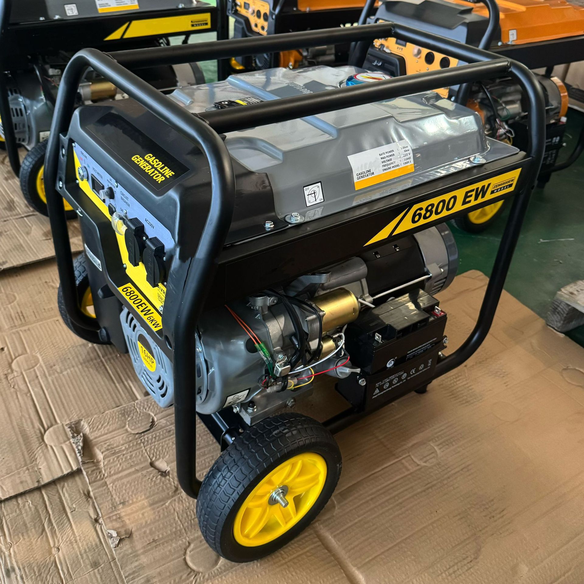 6KW电动款铜线汽油发电机188F