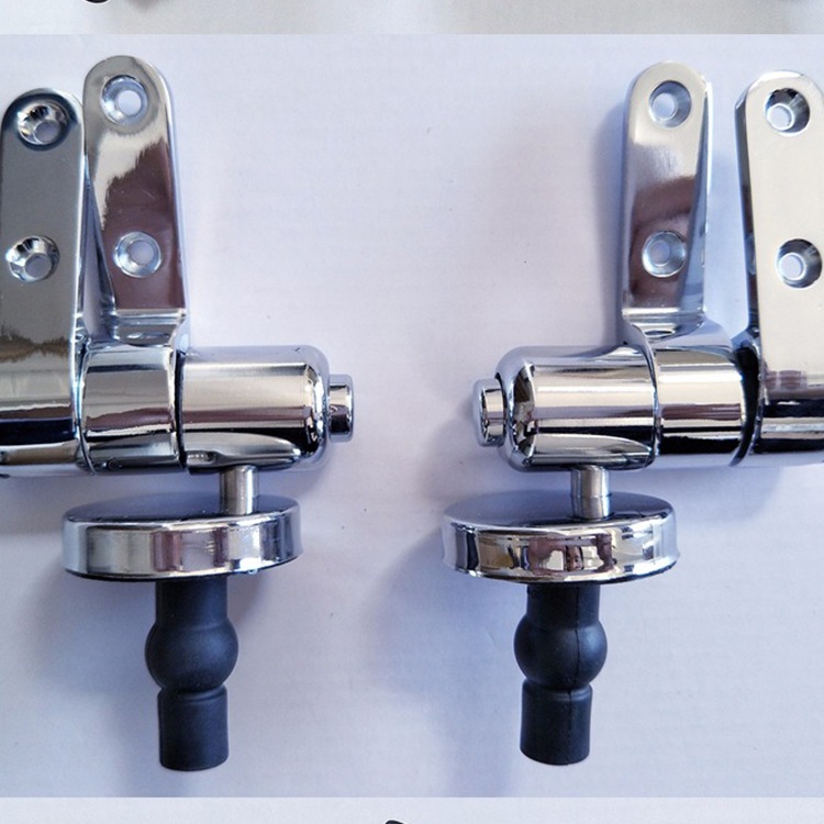 Ventas directas de fábrica de dos teclas de liberación rápida tapa del inodoro ralentizar bisagra tapa del inodoro Acero inoxidable ralentizar bisagra