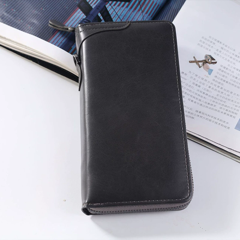 Ретро повседневный мужской кошелек, длинный высококачественный модный тренд, кошелек с несколькими держателями для карт, мужской кошелек для монет, оптовая продажа