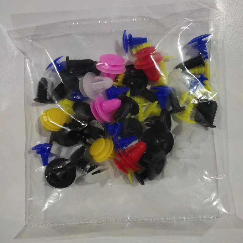 500 piezas coche tipo universal hebilla mixta soporte de parachoques plástico mezclado tornillo de expansión clip de remache