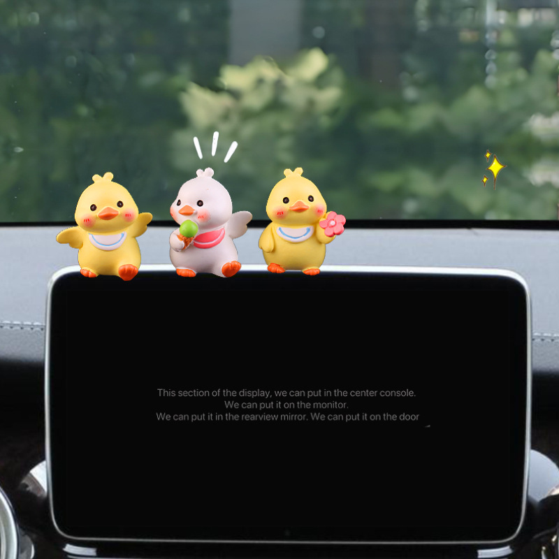 Tarjeta de estacionamiento temporal para automóvil, placa de matrícula, decoración, linda pareja, patito, muñeca, coche móvil, tarjeta de coche móvil, teléfono, linda chica