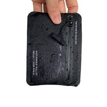 高档黑色布纹TPU防水钱包卡包防水车钥匙包源头工厂高频焊接