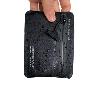 High-grade black cloth TPU waterproof wallet card case waterproof car key case source factory high frequency welding