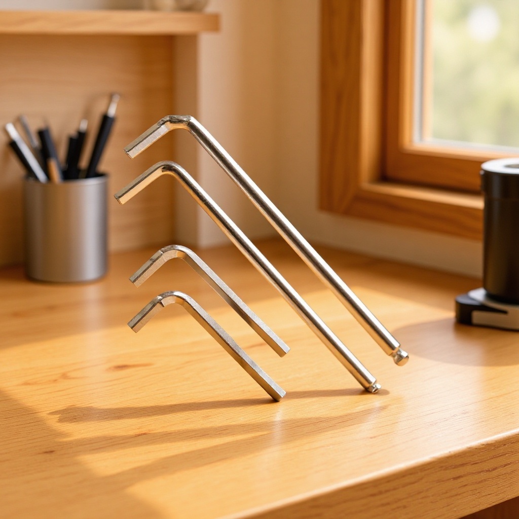 平头内六方扳手L型加长球头内六角扳手4/5/8MM内6角六棱角小扳手