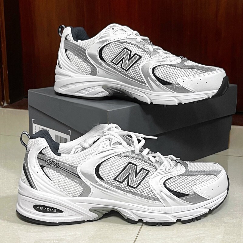 莆田クロスボーダー NB530 クラシックシルバーグレーシルバーカラー多用途男性と女性のメッシュ通気性スポーツアウトドアランニング|undefined