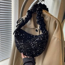 亮片款文艺小众腋下包2024春季新款时尚日常通勤单肩斜挎包批发