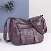 Capacious shoulder bag, polyurethane one-shoulder bag for leisure, wholesale