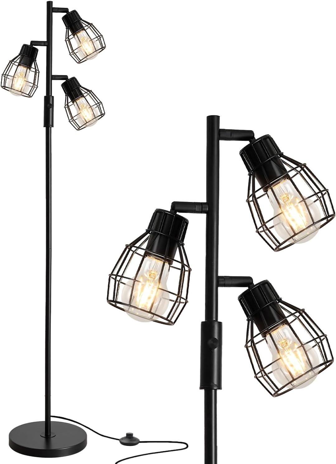 Luz de cabecera transfronteriza LED retrógrado campo americano interruptor de botón de carga USB fabricante de la ciudad antigua de Zhongshan lámpara de escritorio de dormitorio