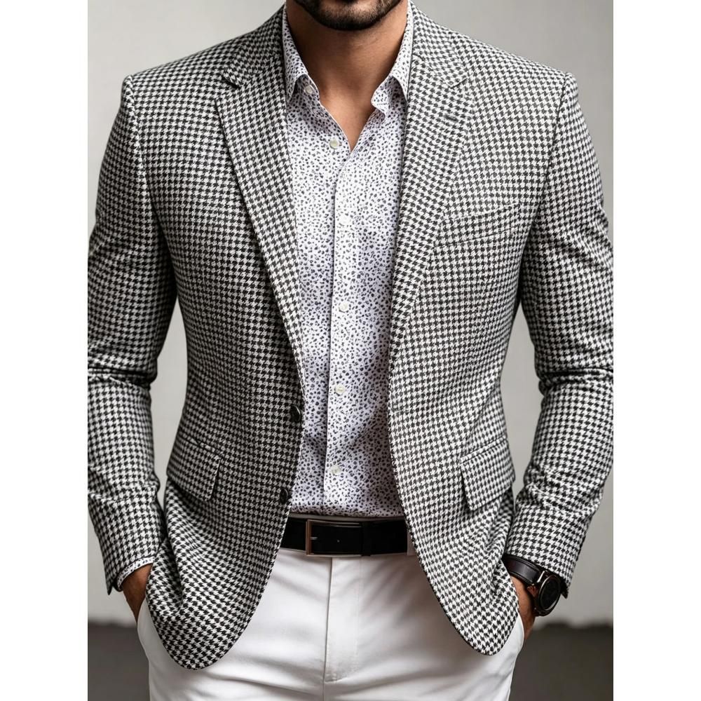 Comercio exterior transfronterizo hombre delgado moda traje casual de color sólido clásico versátil primavera y otoño delgado chaqueta de traje