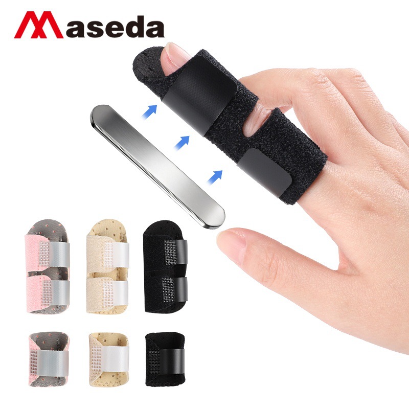 Cross-Border Aluminum Finger Splint Rehabilitation Finger Sleeve Joint Dislocation Prevention Middle Finger Bending Protector
