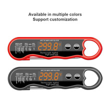 新款感温可充电探针测温折叠食品温度计家用烘培bbq防水数显