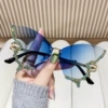 C03 Swallowtail-9933# sky blue [gold background blue diamond]