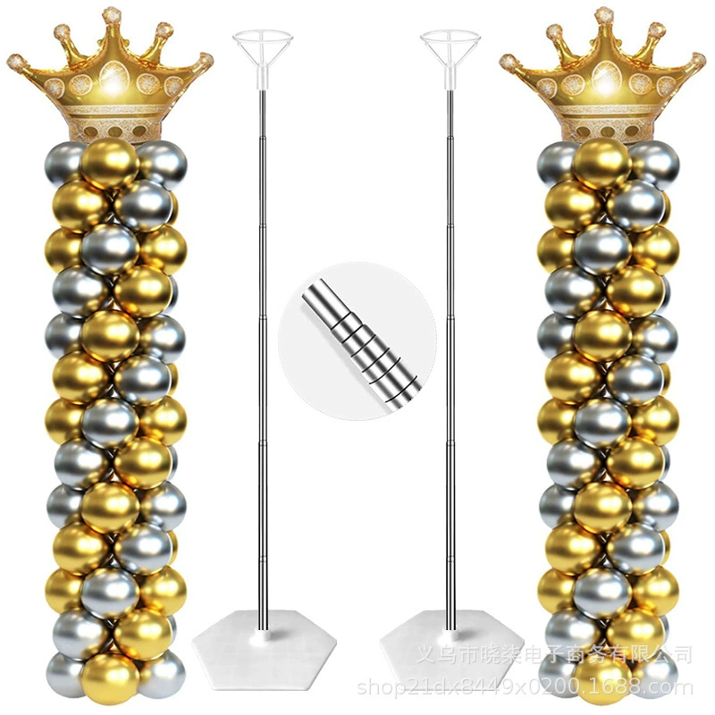 2 м телескопический стержень колонна для воздушных шаров регулируемая высота воздушный шар мешок для воды Колонка макет дня рождения украшение для свадебной вечеринки