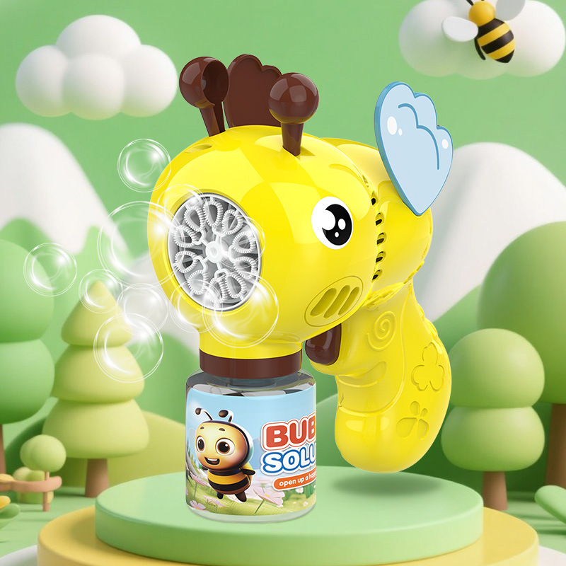 Burbujas para niños juguetes de cañón de acero iluminación automática burbujas Gatlin burbujas fabricantes de cañón de burbujas al por mayor