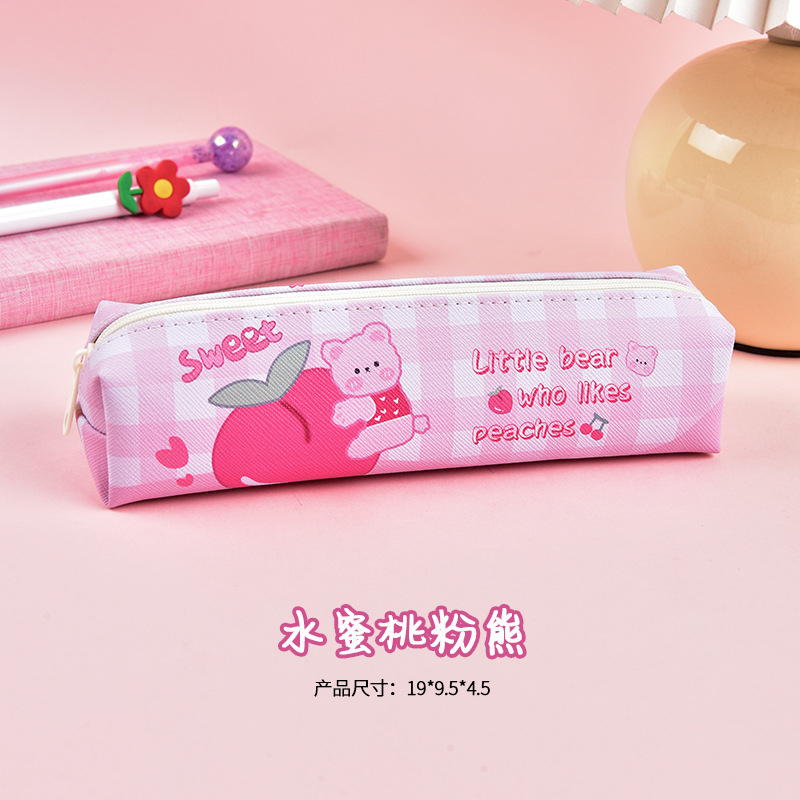 学生漫画pu鉛筆袋かわいいクリエイティブ文房具収納袋ポイント交換プレゼント賞品卸売り筆箱