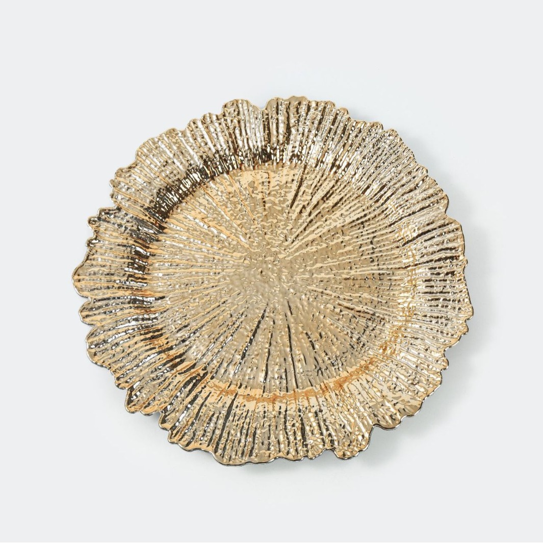 Plato para Frutas, Estilo Europeo, Popular en Línea, Uso Doméstico, Color Metálico, Estilo Lujoso, Bandeja Decorativa de Estilo Occidental, Plato Festoneado, Directo de Fábrica, Modelo Popular.