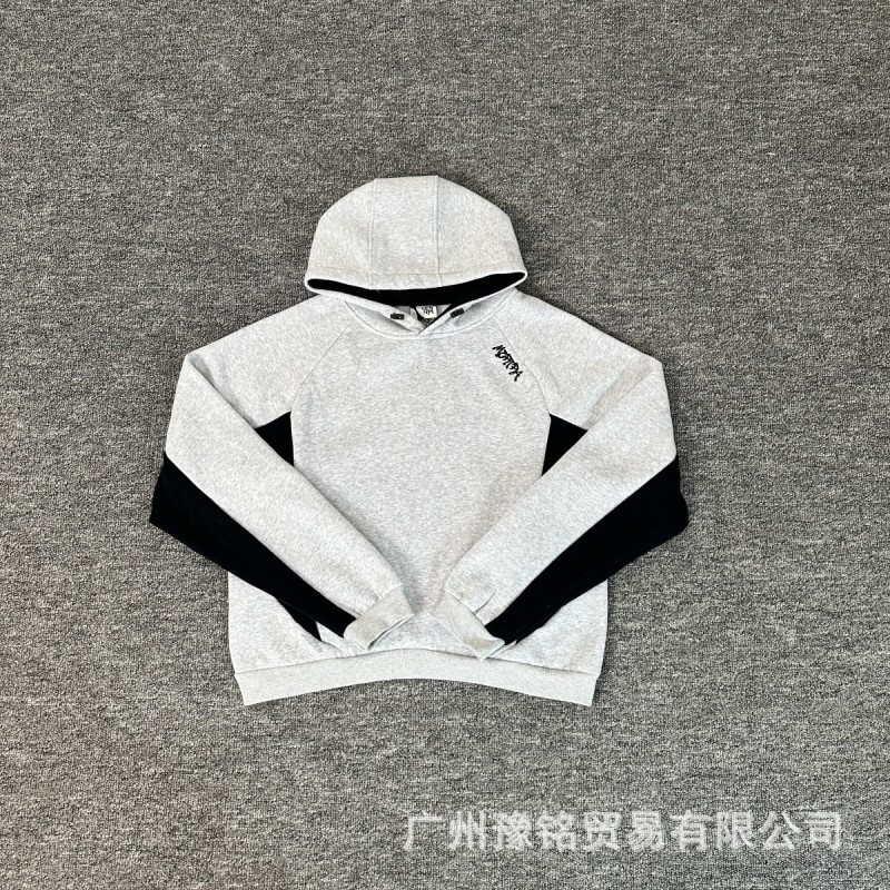 欧美高街秋冬新款美式时尚潮流宽松休闲字母刺绣连帽卫衣卫裤男女|undefined
