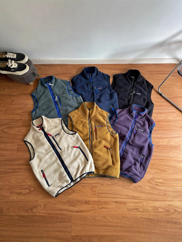 原厂品质Pata巴塔六色抓绒背心羊羔绒保暖开衫立领拉链马甲情侣款|undefined