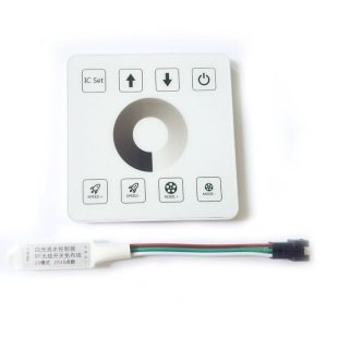 RF wiring-free turn on light flowing water turn off light backflow flowing water controller full touch any sticky panel 28 mode