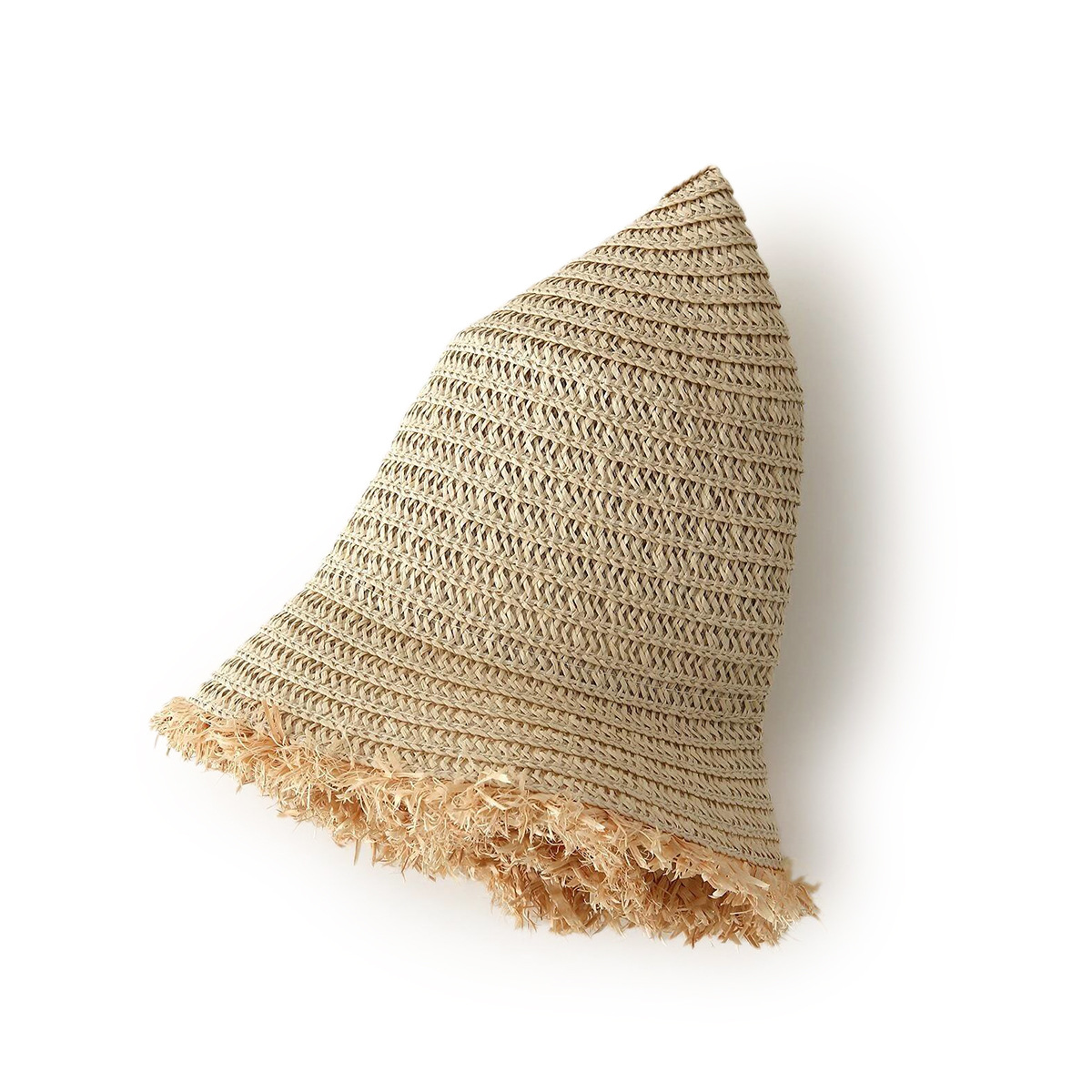 Wholesale Simple Pure Color Raw Edge Straw Hat Nihaojewelry display picture 8