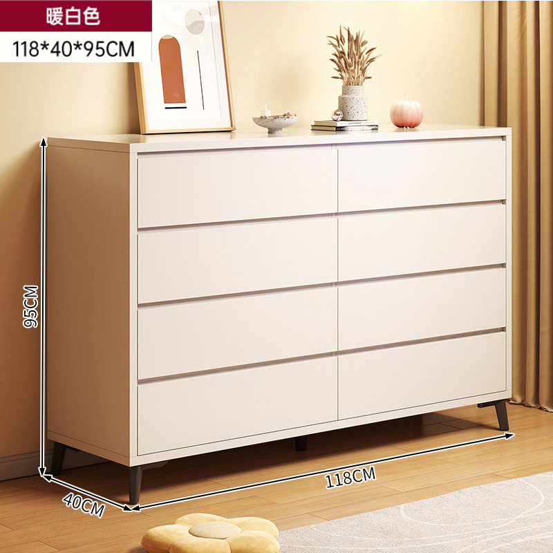Pecho de cajones de estilo crema dormitorio armario de la pared cama final gabinete de almacenamiento gabinete sala de estar cajón gabinete de almacenamiento de cajones