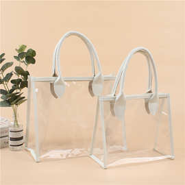 透明pvc袋子手提袋透明购物袋防水袋伴手礼袋喜糖礼品袋