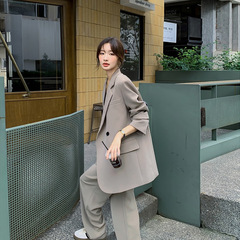 Benview【专供实体】西装套装女韩版宽松秋季韩版款高级感西服两