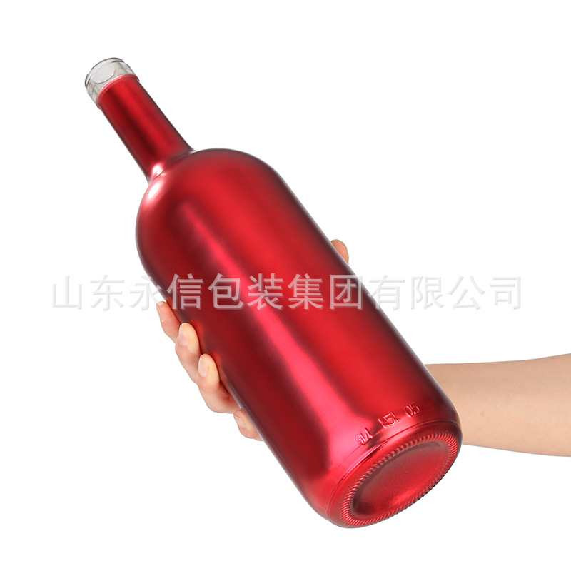 外贸玻璃电镀气泡酒瓶威士忌洋酒瓶喜庆密封喜酒瓶香槟酒瓶