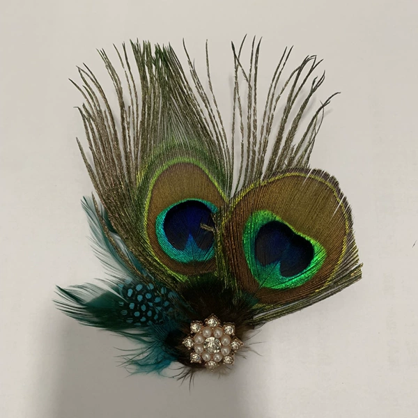 No. 5 octagonal pearl diamond blue hair
