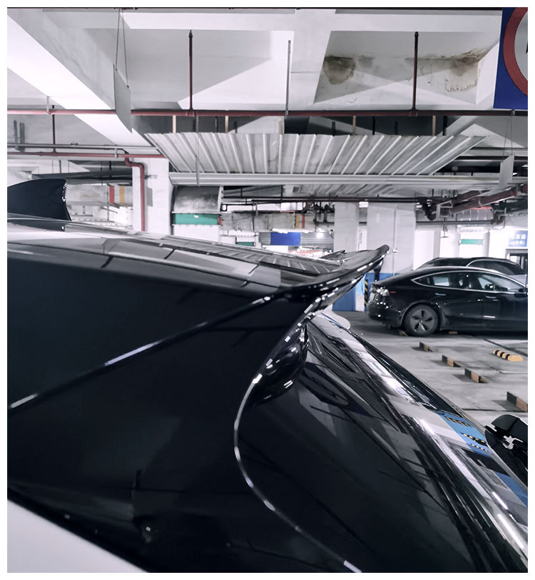 Universal Sedan Rear Wing No-Drill Modification Legal for Lynk & Co 05 Exterior Rubber Blade Spoiler Wholesale