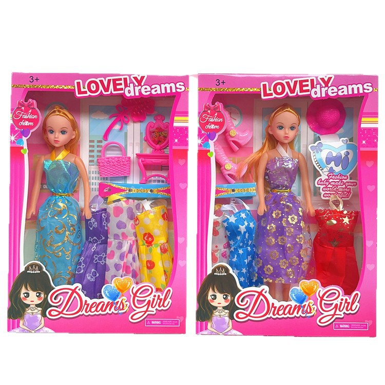 Yi Tian Barbie muñeca caja de regalo juego de las niñas juguete casa entrenamiento clase Premio puesto al por mayor princesa de vestir