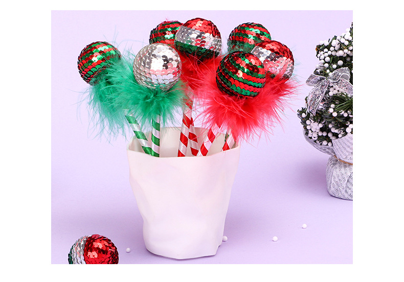 30g Weight 1 Piece Quantity Learning Occasion Sequin, Plastic Material Christmas Festival Geometry Pattern Cute Style Fashion Christmas Mark Sequins Double Color Pen 1 Piece
