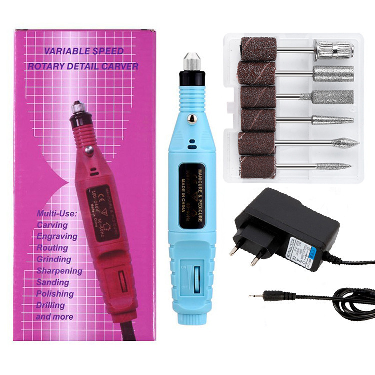 Torno de Uñas Eléctrico Portátil para Pulido de Uñas