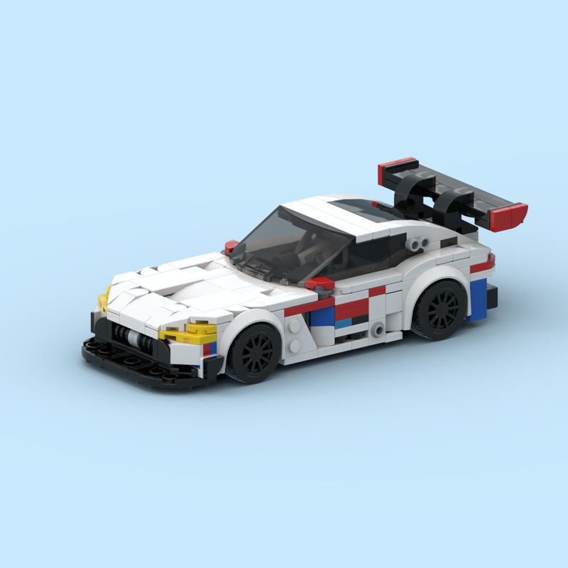 Moc Compatible with Lego Small Particle Building Blocks Amg-Gt3-Evo Model Kidsren's Educational Car Toys Cross-Border Wholesale