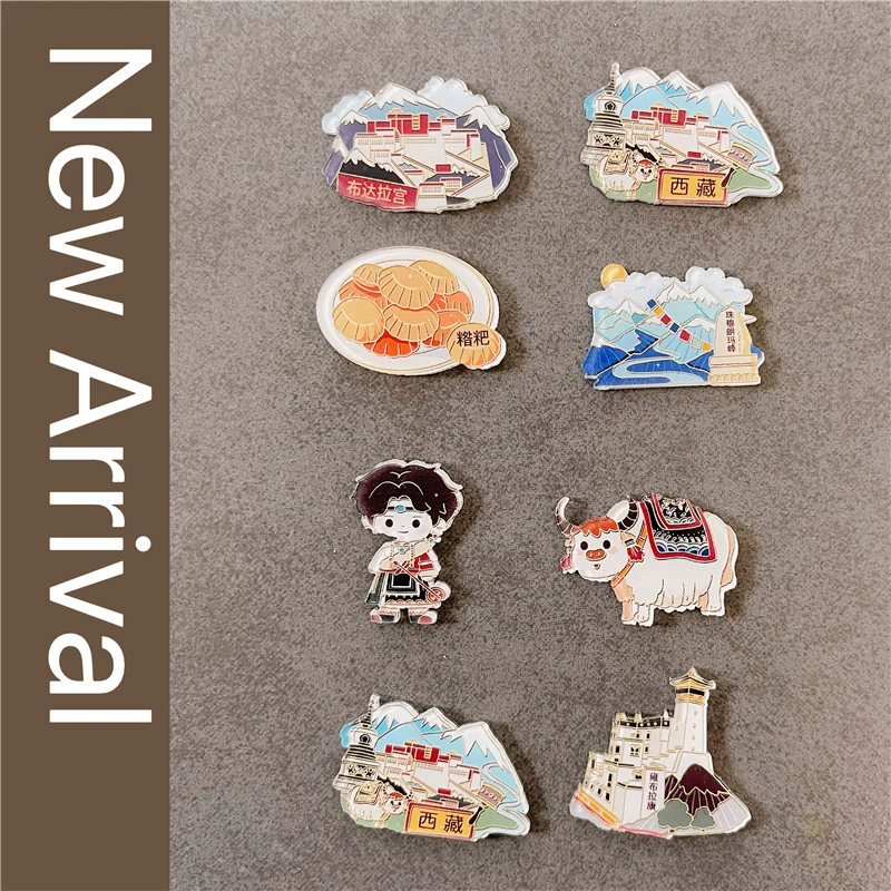 Тибетская декоративная наклейка на холодильник Як для еды