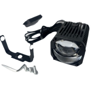 W80 Motorcycle External Spotlight Electric Vehicle Dual Light Lens Matrix 50W Spotlight Waterproof Small Cannon 12-80V