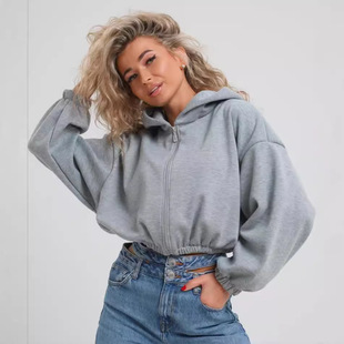 2024 Amazon European and American Women's Clothing Spring and Autumn New Casual Foreign Trade Top Hoodie Long Sleeve Sweatshirt Women