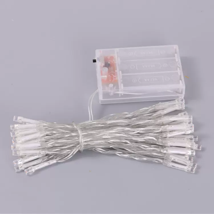 跨境LED电池盒彩灯圣诞节装饰闪灯户外露营灯防水圣诞树灯串彩灯