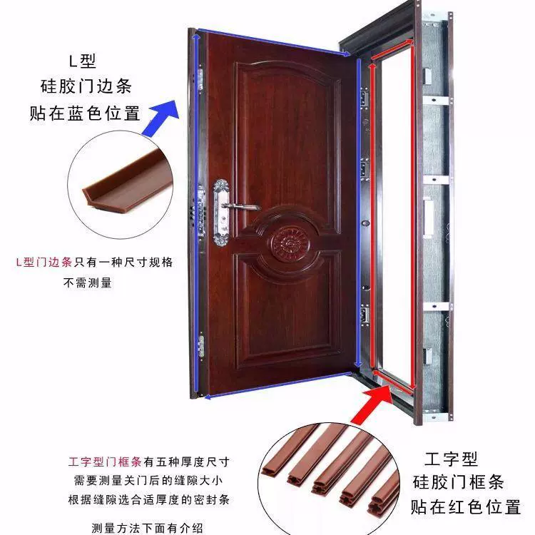 Противоугонная дверь-образная звуконепроницаемая теплая окно самоклеящаяся дверная и дверная уплотнительная рамка аксессуары силиконовый противоударный ветер